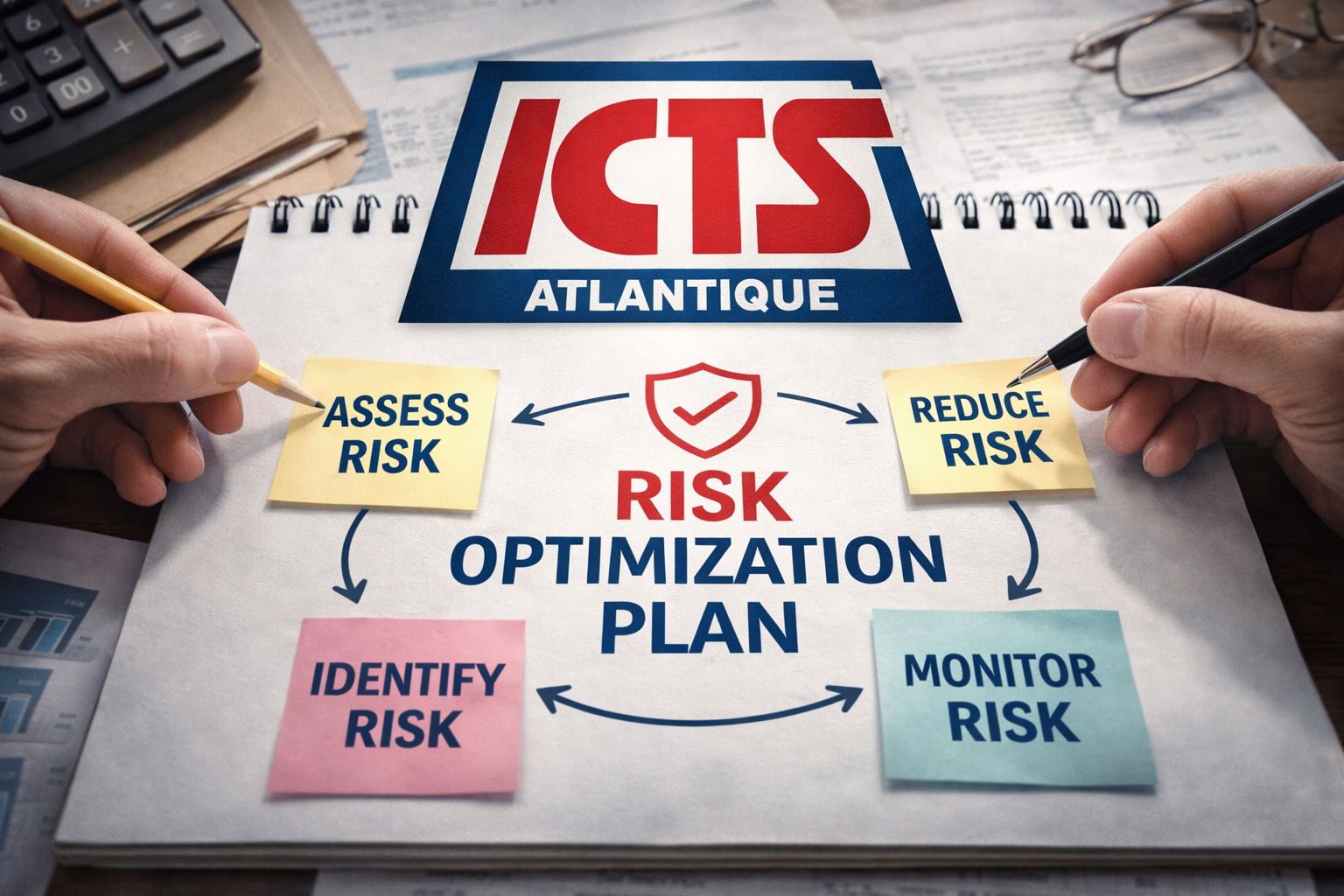 Plan d’action de maîtrise des risques chez ICTS Atlantique, entre évaluation, suivi, réduction des expositions et structuration des priorités opérationnelles.