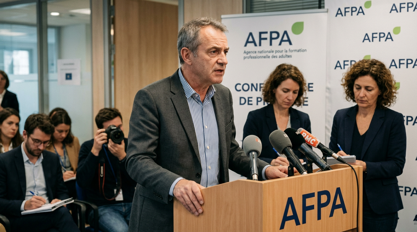 Le sujet : façade d’un centre Afpa face au projet de 867 postes menacés
