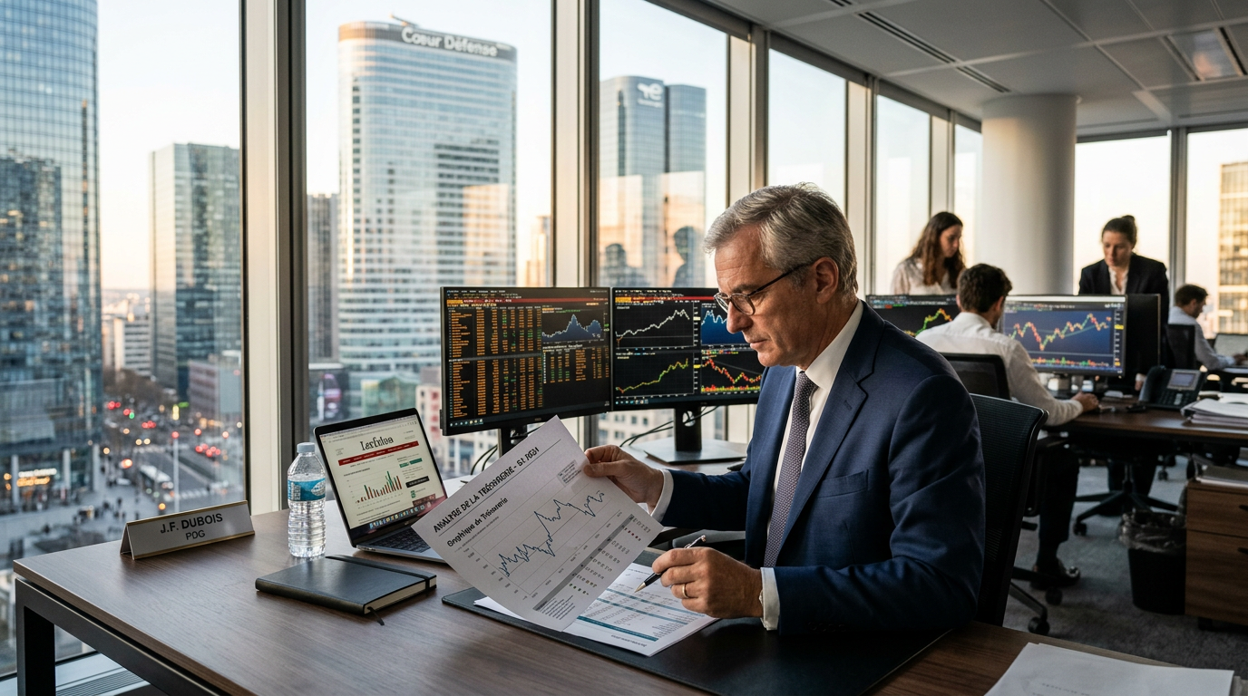 Schéma financier illustrant un apport en compte courant d'associé pour la trésorerie d'une PME.