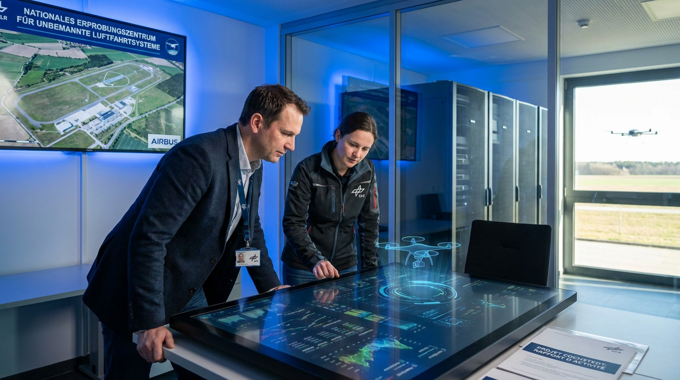 Le sujet anti-drone testé sur la piste de l’aéroport de Cochstedt