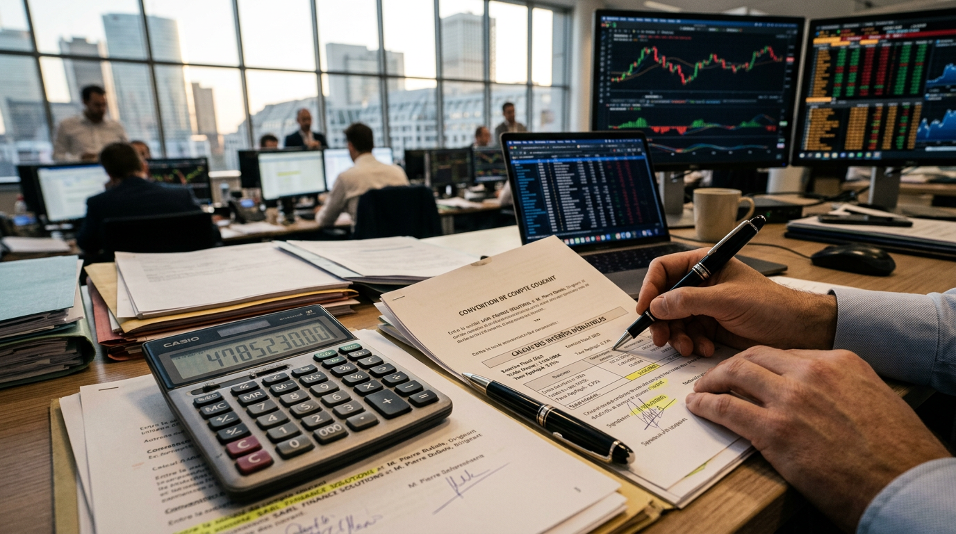 Calcul du taux d'intérêt déductible pour un apport en compte courant d'associé.