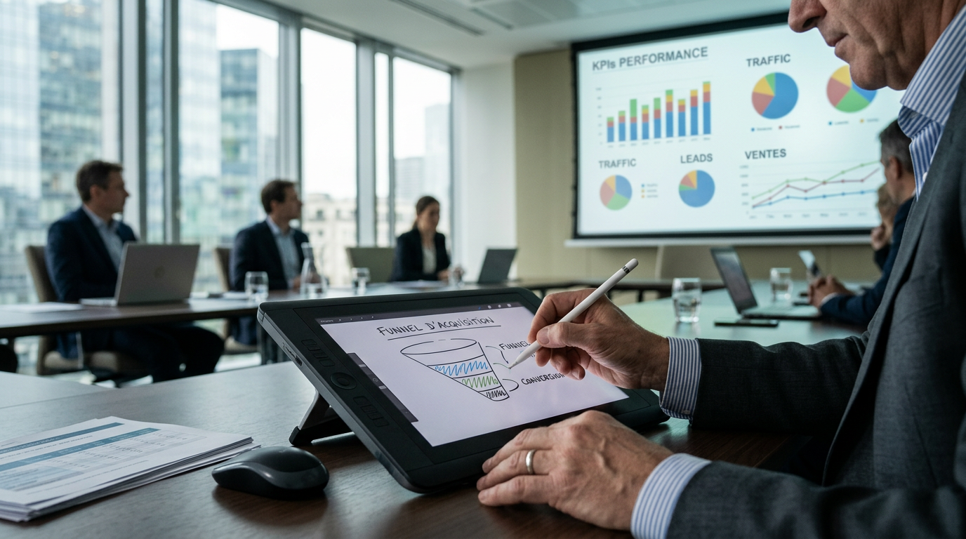 Analyse du business plan d'une agence marketing pour assurer sa rentabilité et sa croissance.