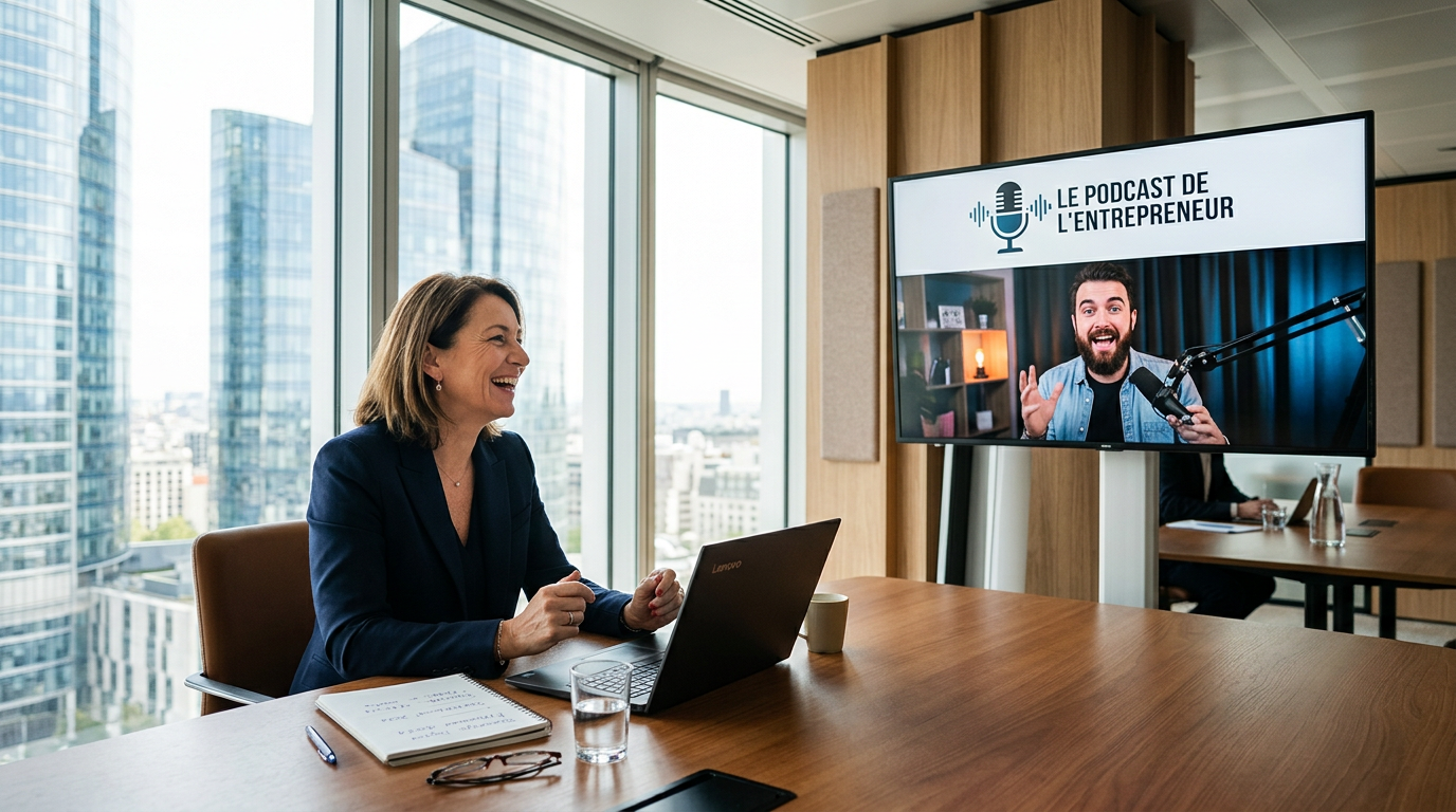 Une PME collaborant avec la creator economy pour son marketing, une alternative au modèle économique média traditionnel.