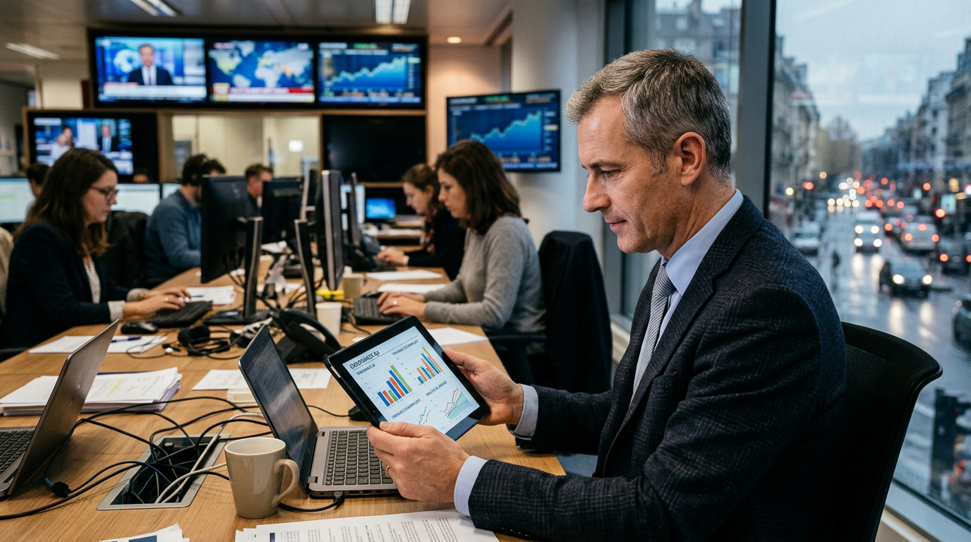 Dirigeant de PME analysant l'impact des réformes structurelles sur son activité.
