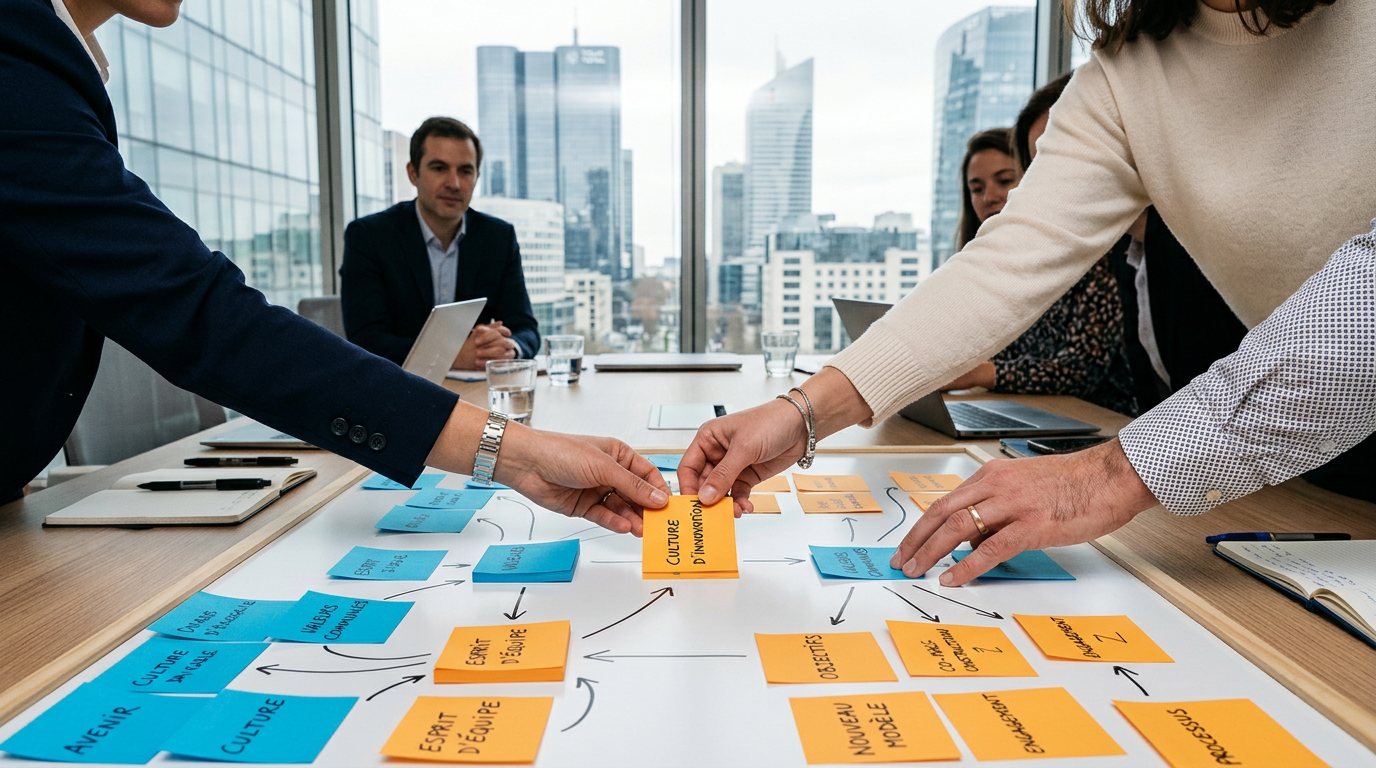 Méthodologie d'audit culturel pour une intégration post-acquisition réussie.