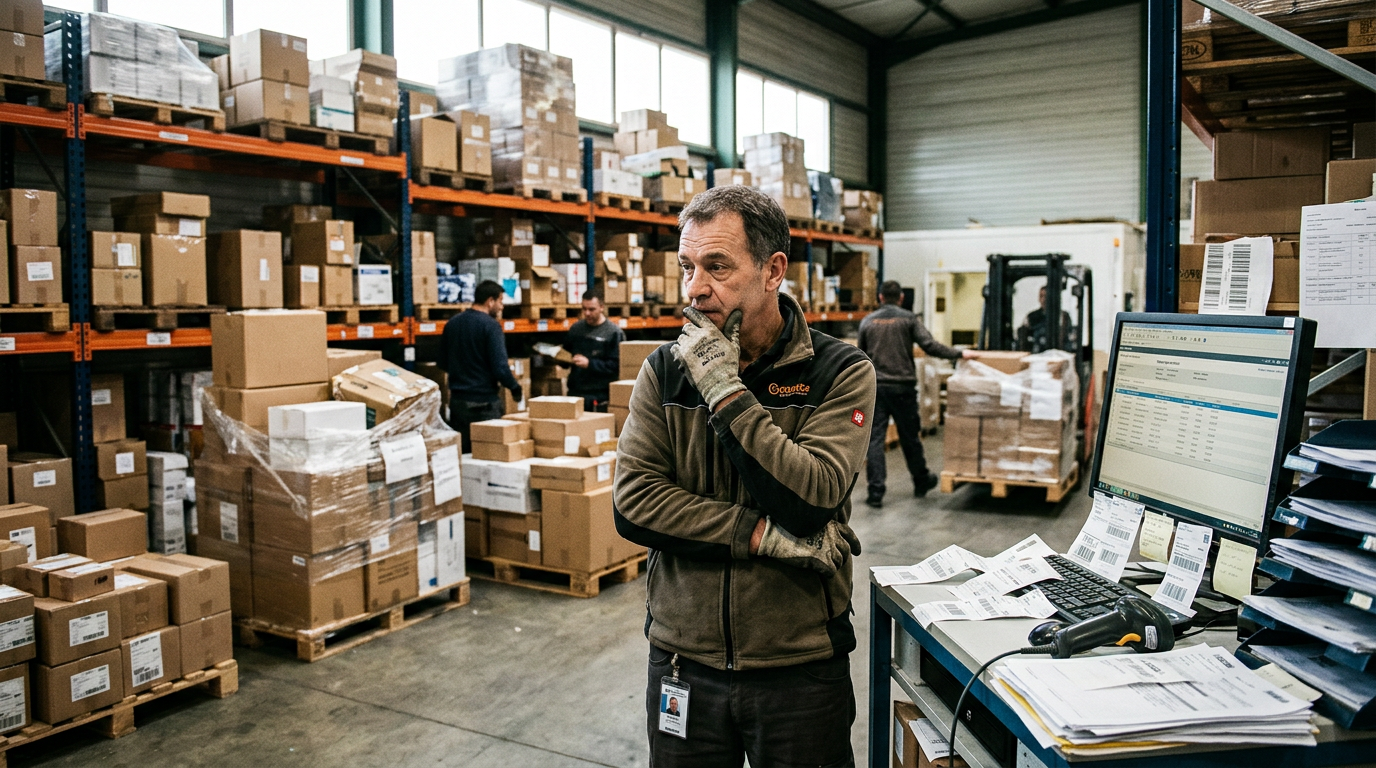 Chaos dans la gestion des stocks d'une PME suite à une vague de commandes issues d'une transaction automatisée.