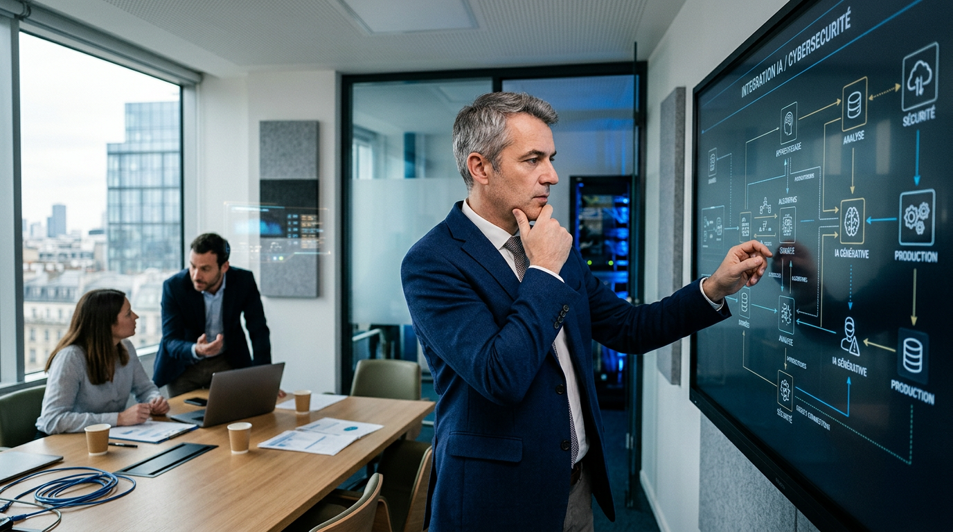 Un dirigeant de PME évaluant l'accès à des modèles d'IA pour sa stratégie d'entreprise.