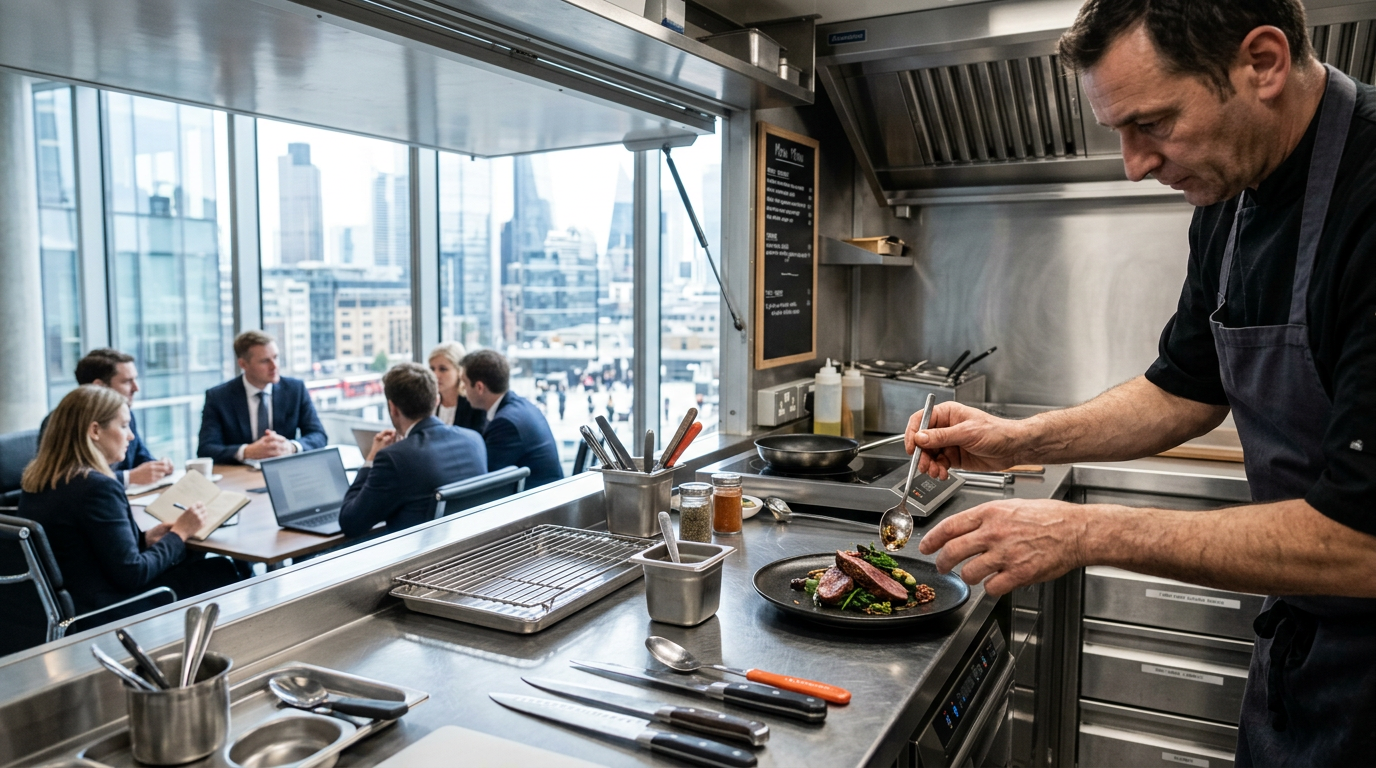 Détail de l'équipement professionnel et du business plan pour un food truck.