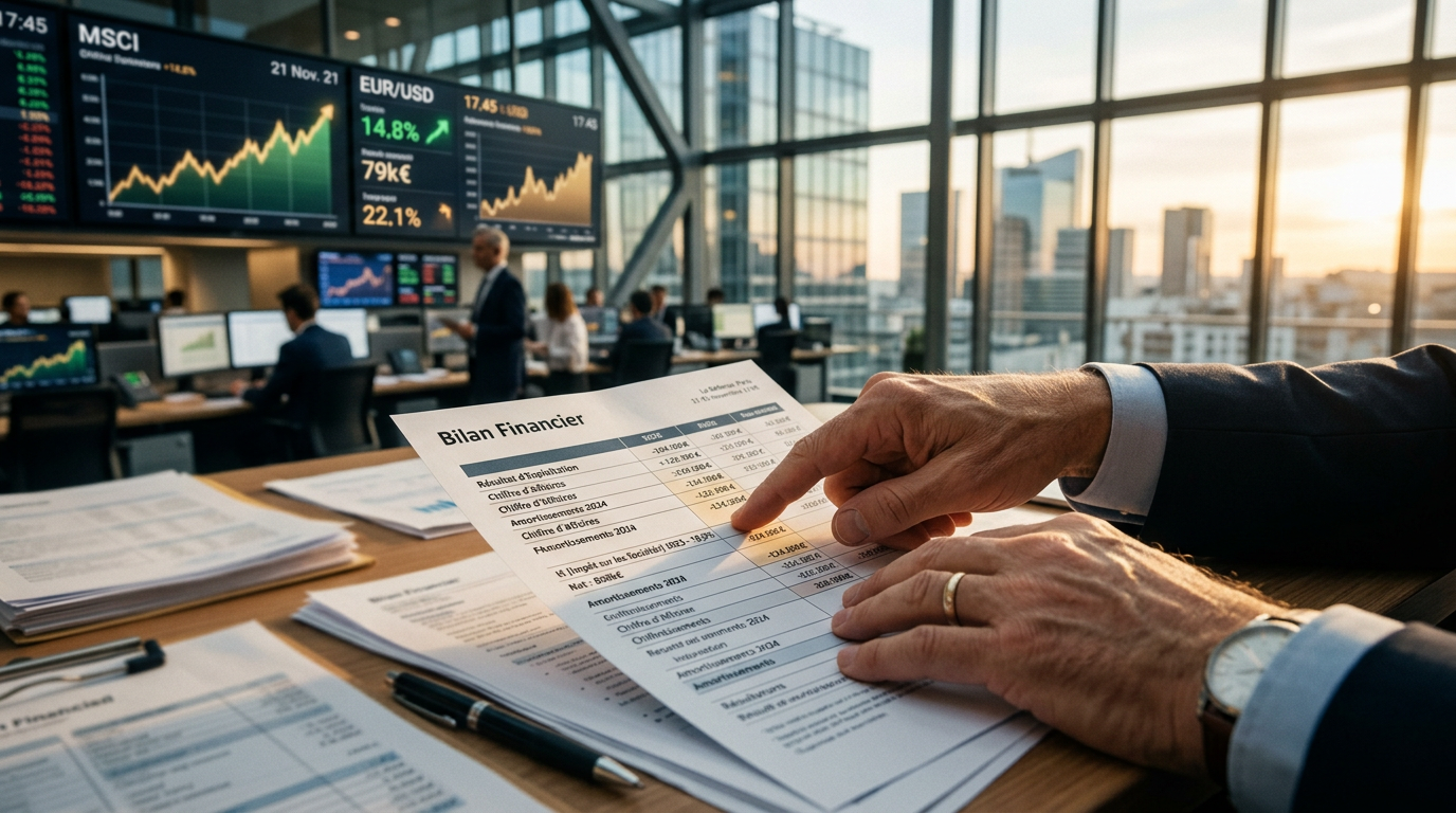 Un expert-comptable analyse un bilan pour une optimisation fiscale efficace.