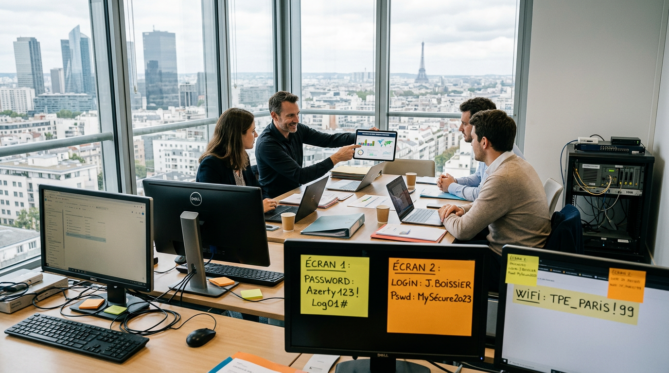 Illustration de la sensibilisation des collaborateurs à la cybersécurité, un enjeu clé pour la résilience opérationnelle des entreprises.