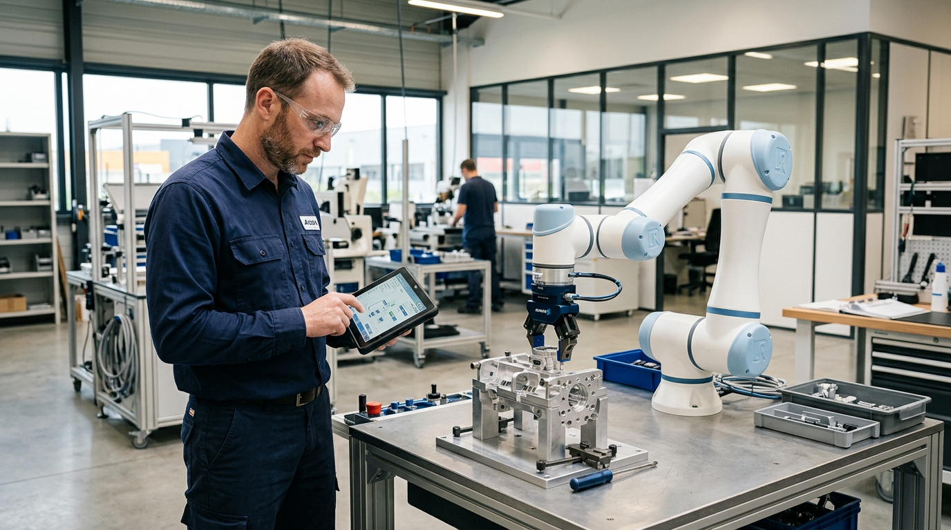 La cobotique, une forme de robotique industrielle accessible aux PME pour améliorer la productivité.