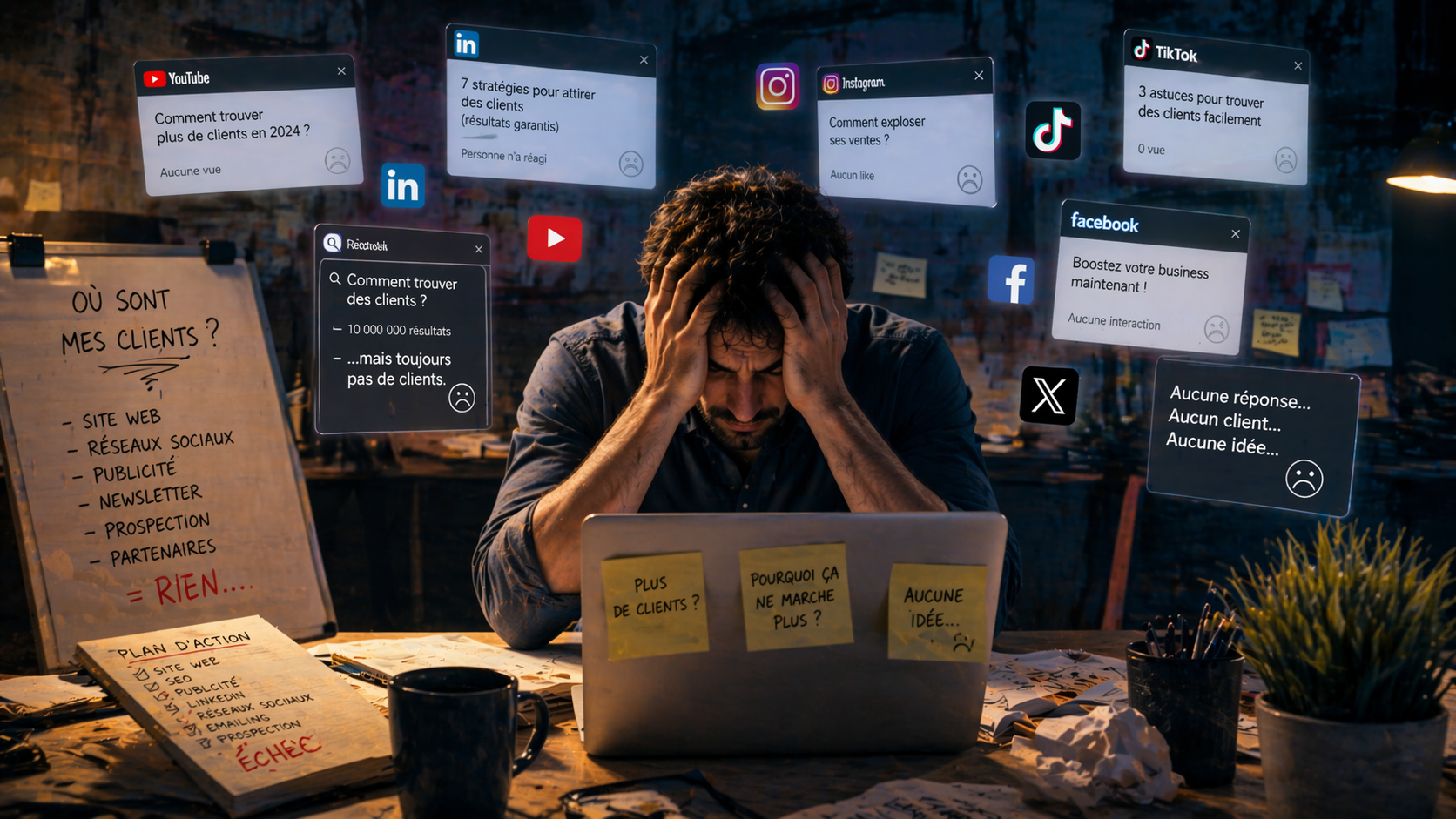 Ne pas trouver de clients ne signifie pas toujours que l’offre est mauvaise. Dans de nombreux cas, le véritable blocage vient d’un message mal formulé, d’un positionnement flou ou d’une visibilité insuffisante auprès des bonnes personnes. Avant de remettre en cause la pertinence du produit, il faut souvent revoir la manière dont il est présenté, expliqué et diffusé.