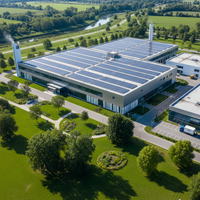 Vue d'ensemble d'une usine moderne et durable, illustrant les aides régionales à l'investissement industriel en 2026.