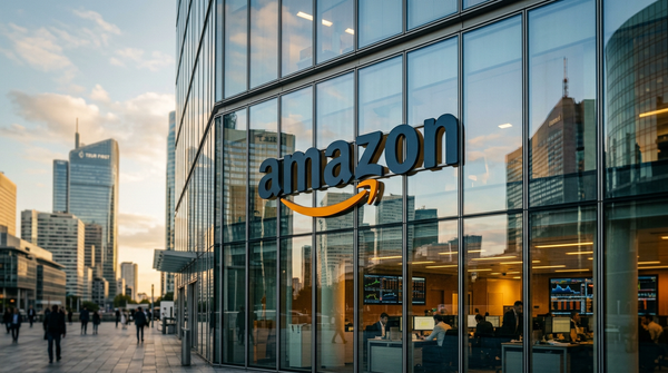 Graphique boursier montrant la progression d'Amazon capitalisation boursière vers les 3000 milliards.