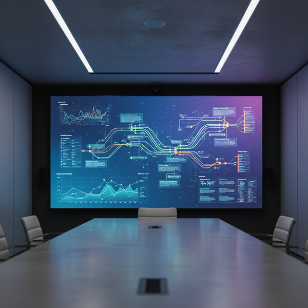 Infographie illustrant le parcours client complexe avec plusieurs points de contact menant à une conversion, symbolisant l'attribution multi-touch marketing pour les PME.