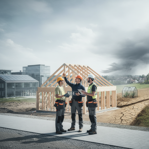 Illustration : Bâtiment et climat : l'adaptation des artisans aux extrêmes