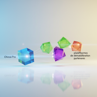 Illustration d'un réseau complexe de flèches connectant des icônes représentant Chorus Pro, des entreprises et des plateformes de dématérialisation partenaires (PDP), symbolisant la facturation électronique B2B en France.