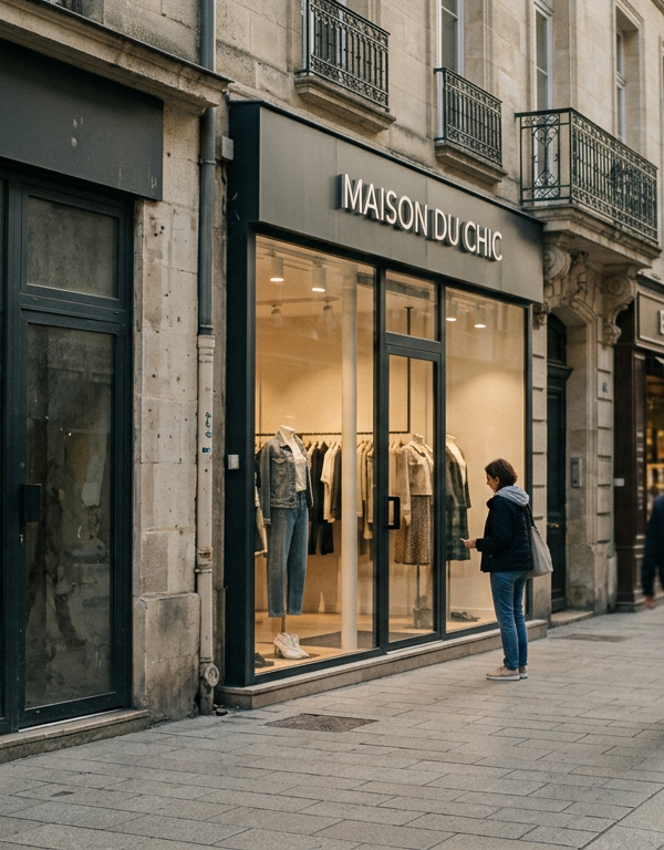 Dirigeant de PME analysant le commerce français en période de crise technologique.