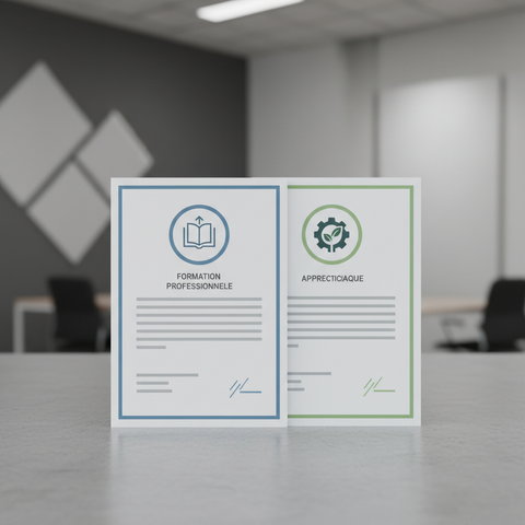 Illustration de l'article : Contrat d'Apprentissage vs. Contrat de Professionnalisation 2026 : Le Guide Employeur