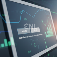 Illustration d'une PME protégeant ses données avec un bouclier, symbolisant la conformité cookies CNIL PME 2026 face aux menaces de sanctions.
