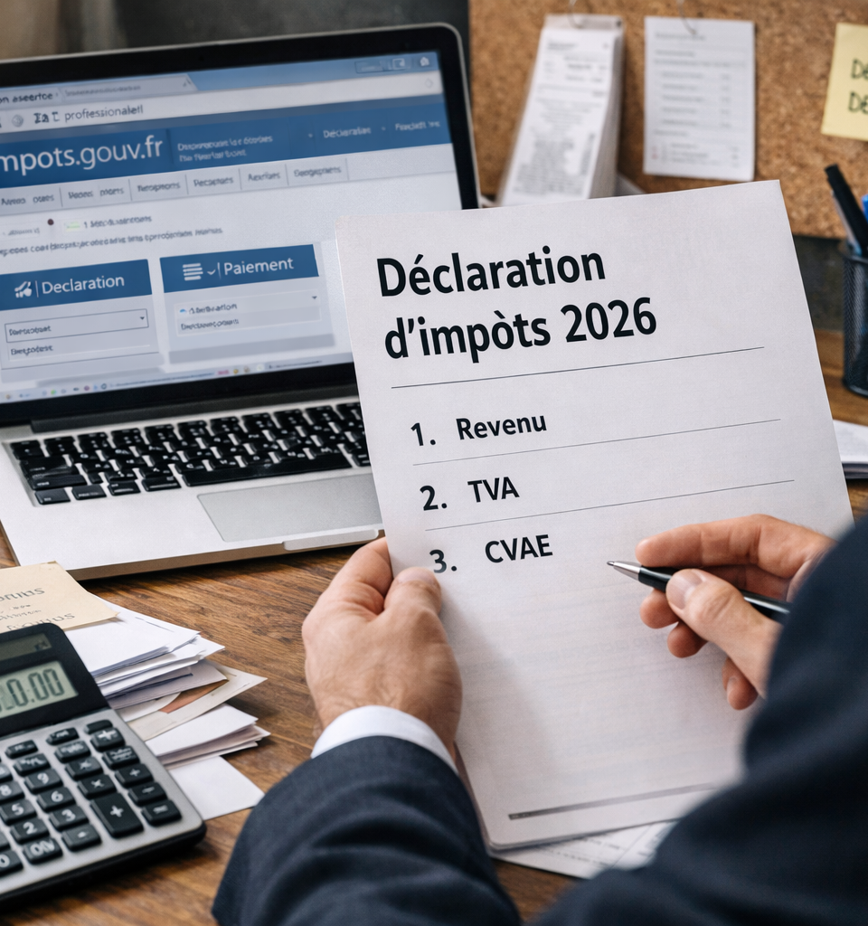 Graphique illustrant l'évolution des tranches d'impôts 2026 et l'impact sur le revenu net des entreprises et salariés.