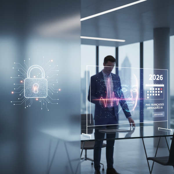 Illustration : Deepfakes, IA: les PME françaises face aux arnaques 2026