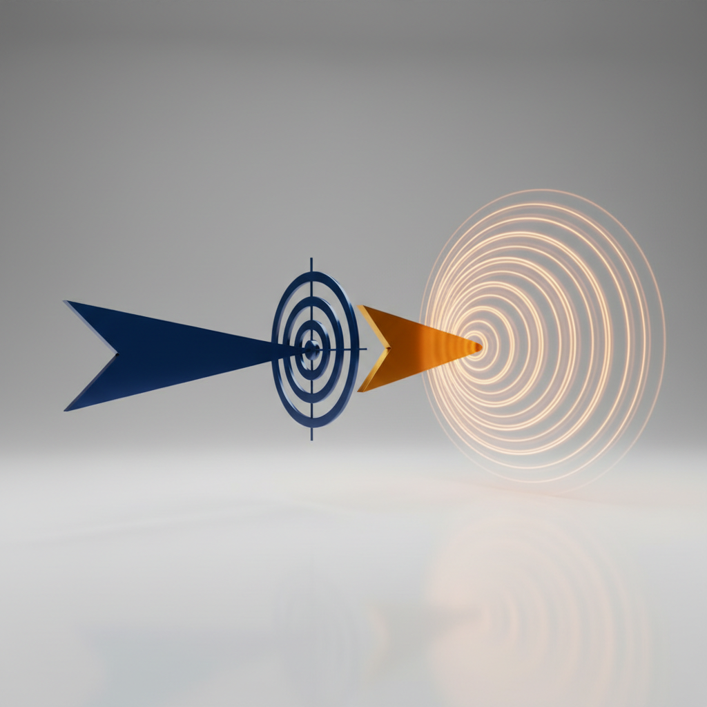 Infographie comparant les stratégies de demand capture et demand generation, avec des flèches et icônes représentant l'interception de demande et la création de besoin.