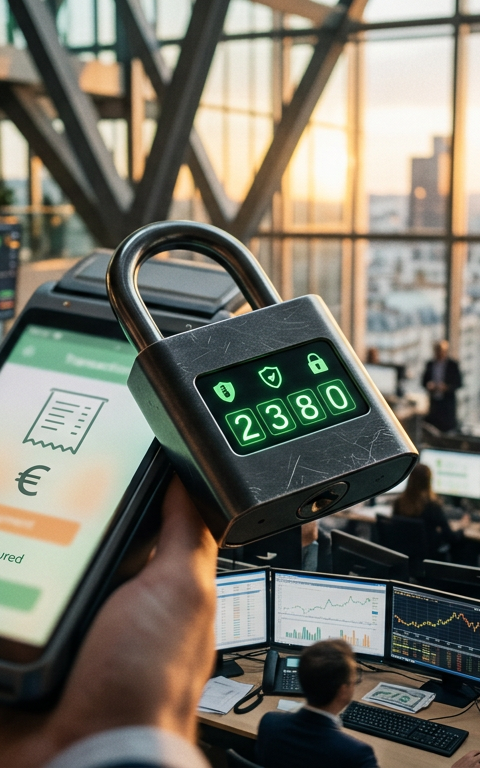 Interface Stripe sur smartphone visée par un hameçonnage où des hackers détournent des accès marchands.