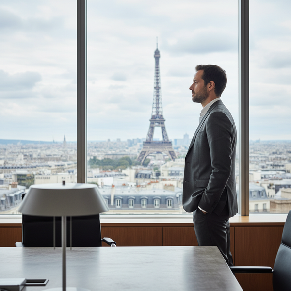 Un entrepreneur activiste souriant, en pleine discussion, symbolisant l'engagement sociétal et l'impact positif de son entreprise.