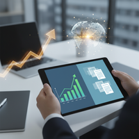Une image conceptuelle de factures numériques s'échangeant entre des entreprises, symbolisant la transition vers la facturation électronique pour les PME et TPE en 2026.