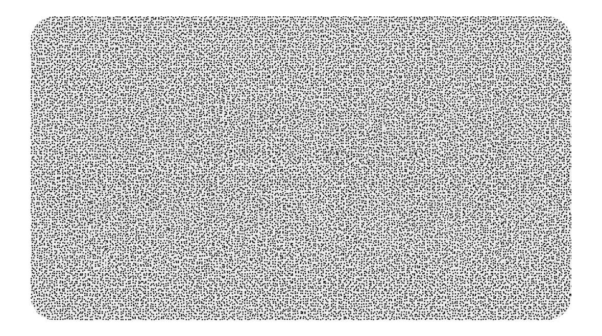 écran sombre composé de milliers de particules blanches en mouvement, formant subtilement le mot « GHOST » dans un bruit visuel conçu pour être perçu par l’œil humain mais difficilement interprétable par une intelligence artificielle.