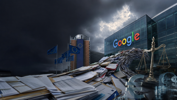 Siège de Google face aux institutions européennes et à une vague de recours en dommages-intérêts.