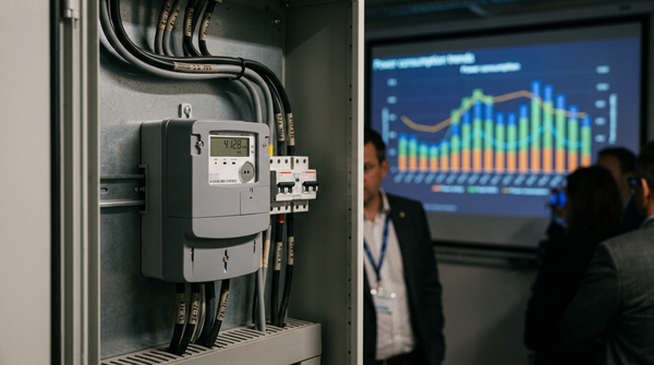Graphique de la hausse de l'électricité impactant les coûts de production d'une entreprise industrielle.