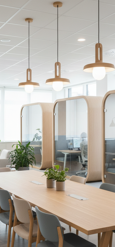 Une image représentant des professionnels collaborant dans un espace de coworking moderne, symbolisant les nouvelles stratégies d'immobilier commercial 2026 pour les PME.
