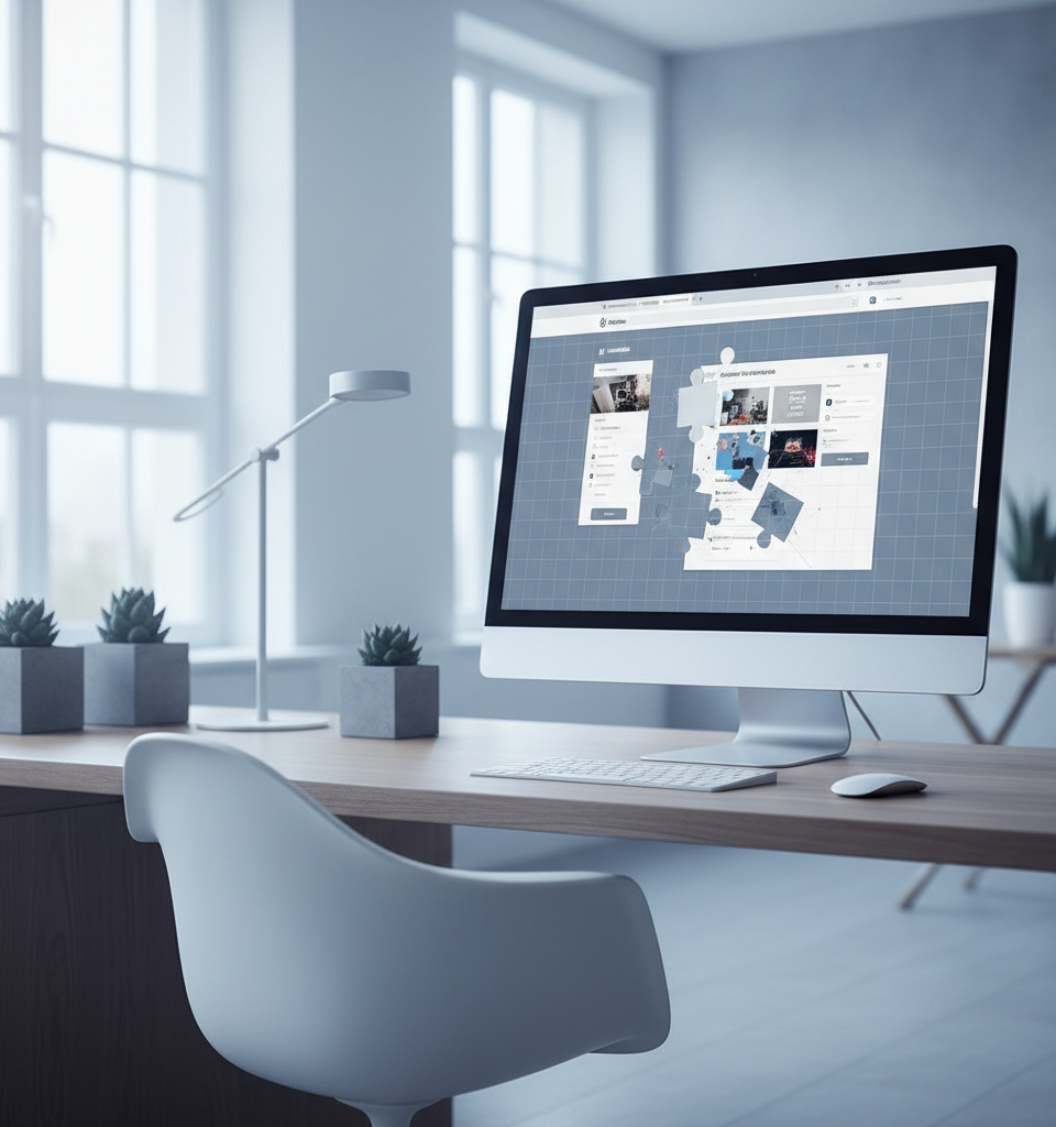 Illustration d'une interface utilisateur dynamique et personnalisée par l'Intelligence Artificielle, symbolisant l'Interface Générative Commerce.