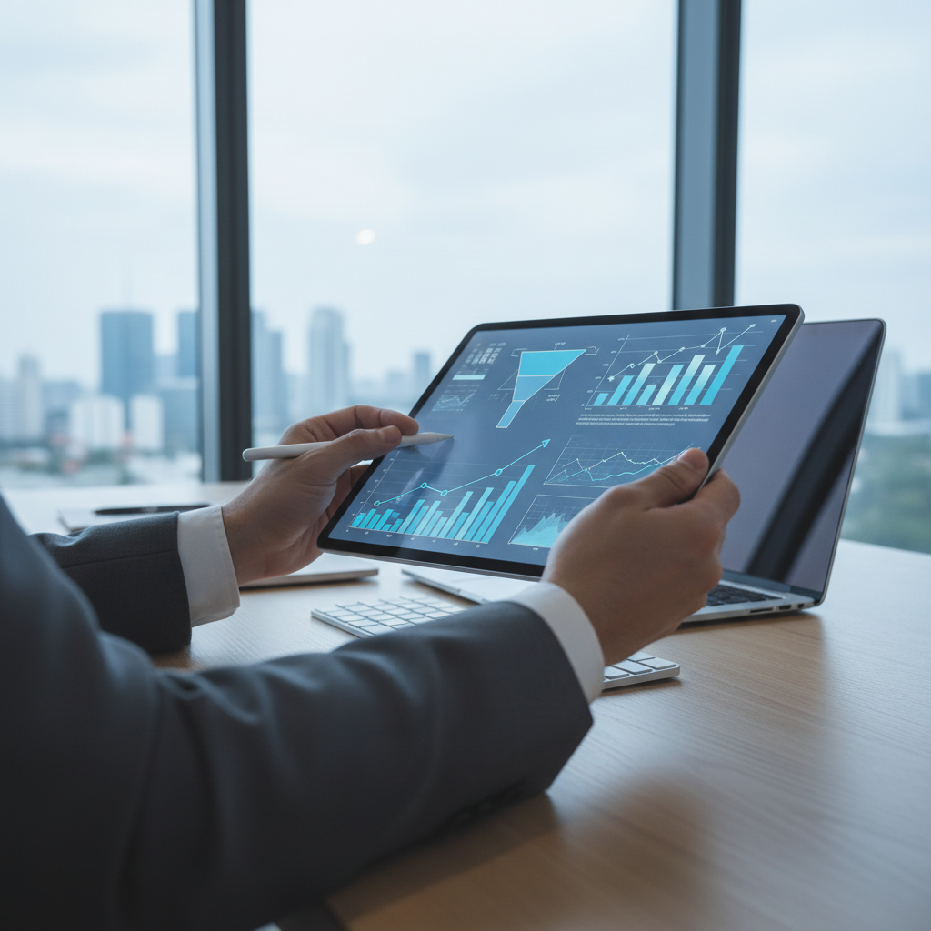 Illustration futuriste montrant des micro-outils interactifs remplaçant des piles de PDF, symbolisant l'évolution des lead magnet 2026 vers l'utilité radicale et la fin du contenu passif.