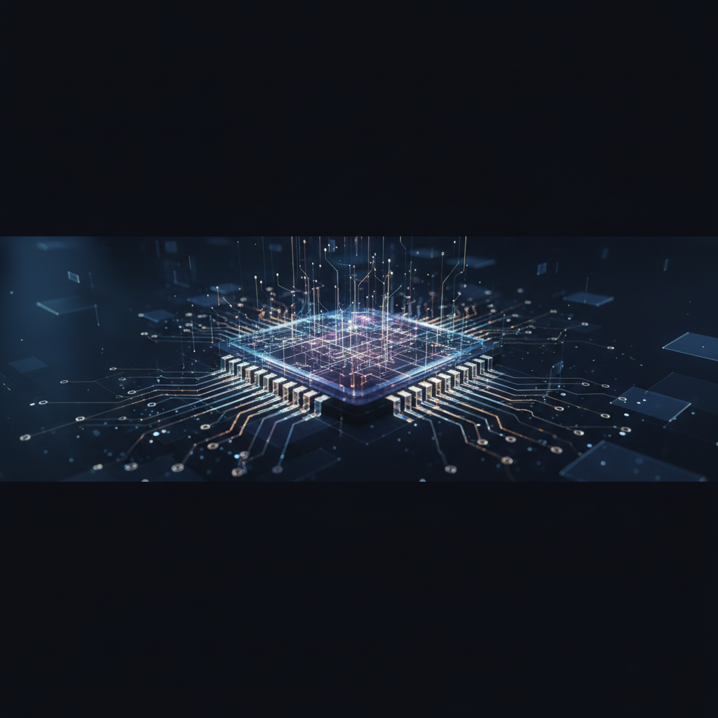 Illustration conceptuelle de la levée de fonds deeptech en France en 2026, avec des symboles de croissance, de technologie de pointe et d'investissement.