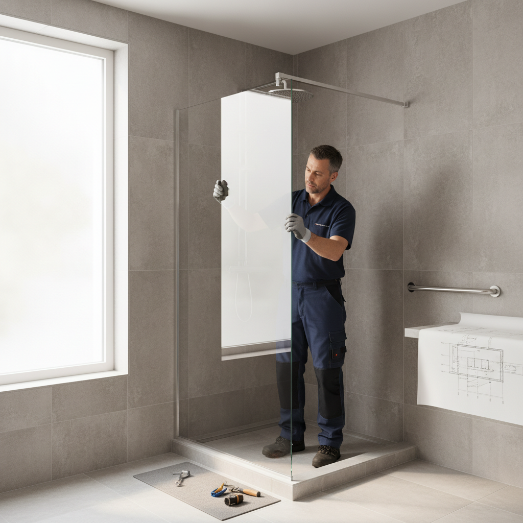 Un artisan spécialisé installe des équipements d'accessibilité pour l'adaptation d'un logement, illustrant le boom du secteur.