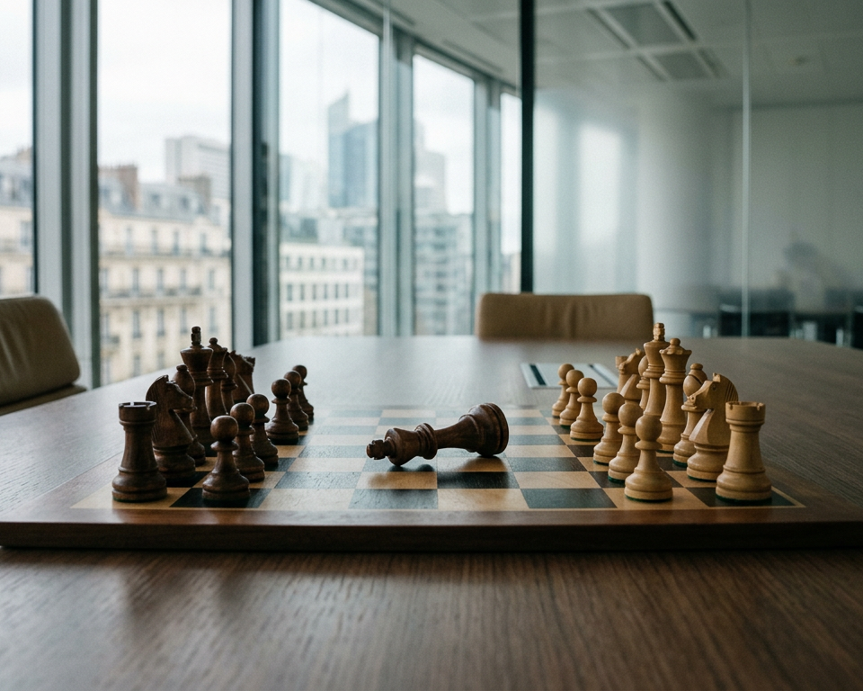 Manager en réunion PME illustrant le management bienveillant équilibré entre empathie et performance.