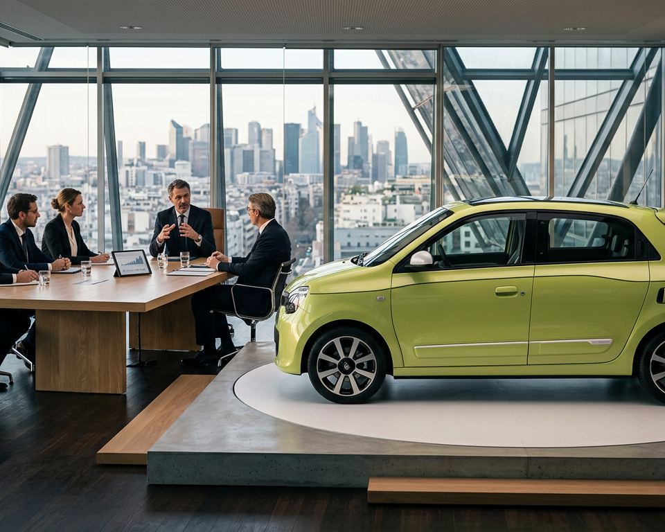 La Nouvelle Renault Twingo électrique, une citadine compacte et abordable, produite en Slovénie pour le marché européen.