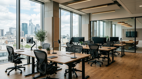 Plan d'architecte et mobilier design pour ouvrir un espace de coworking moderne et rentable.