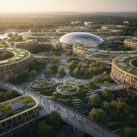 Une PME collabore avec un centre de recherche au sein d'un pôle de compétitivité pour un projet de R&D financé, symbolisant l'innovation et la synergie.