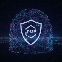 Illustration d'un bouclier protégeant des icônes de brevets, marques et droits d'auteur, symbolisant la protection de la propriété intellectuelle pour les PME en 2026.