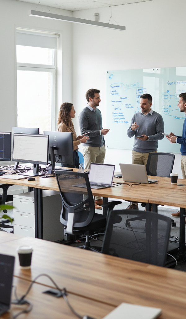 Illustration de l'article : Recrutement Tech en PME : Stratégies pour Attirer les Développeurs Face aux Géants