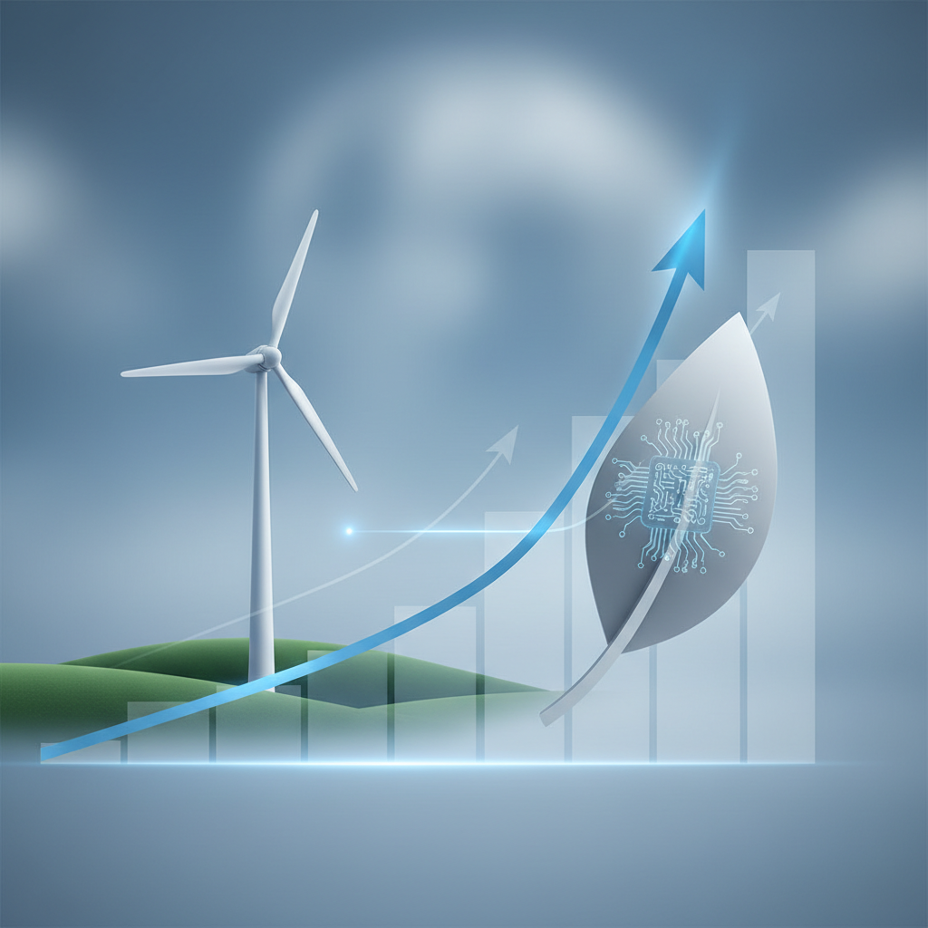 Graphique illustrant la croissance et la diversification des startups à impact en France, avec des flèches ascendantes et des icônes représentant différents secteurs.