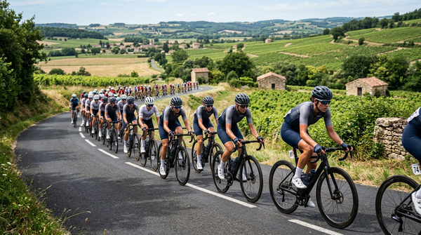 Peloton cycliste féminin sponsorisé par le collectif Ma Petite Entreprise où des entreprises créent leur équipe.