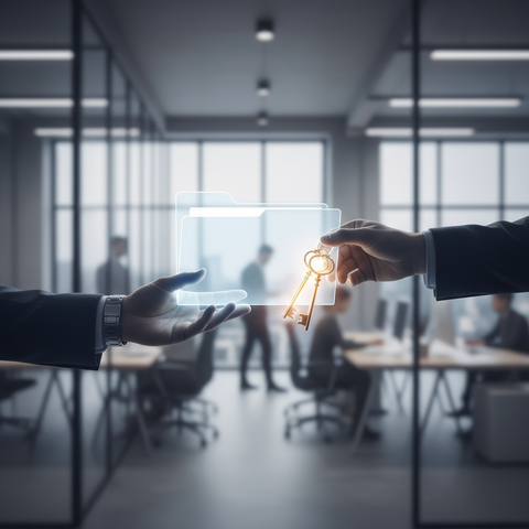 Graphique illustrant l'augmentation des transmissions d'entreprise en France d'ici 2026, avec des flèches montantes et