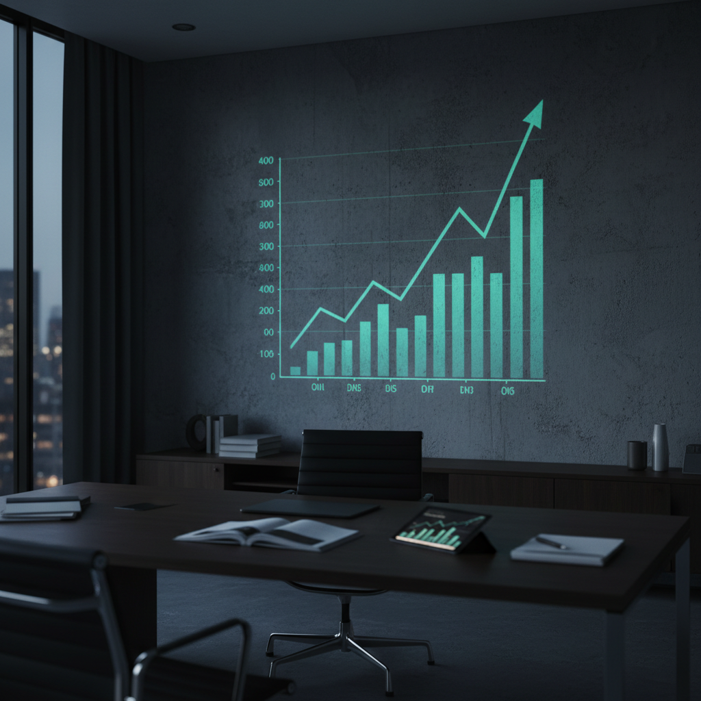 Graphique des prix du pétrole en hausse avec des flèches, symbolisant l'impact sur la trésorerie des PME face au choc pétrolier.